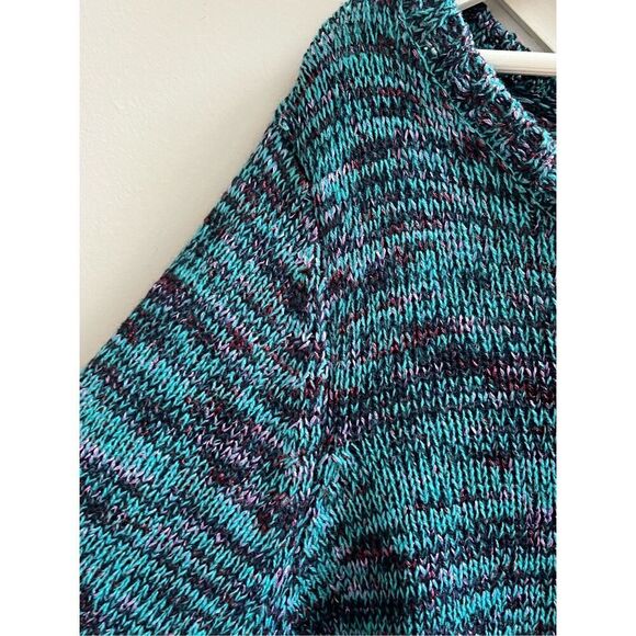 Kim Rogers Blue & Purple Knit Crew Neck Sweater sz 1X EUC - Picture 3 of 7